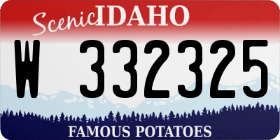 ID license plate W332325