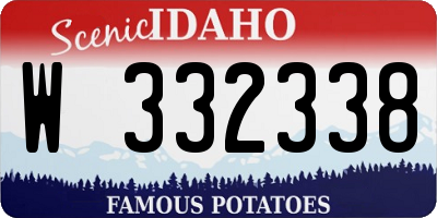 ID license plate W332338