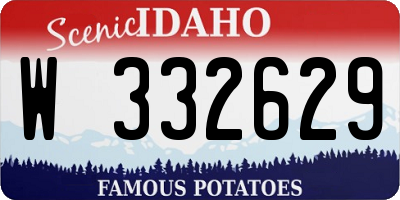 ID license plate W332629