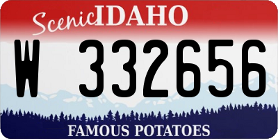ID license plate W332656