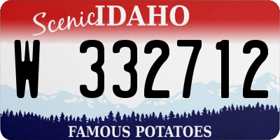 ID license plate W332712