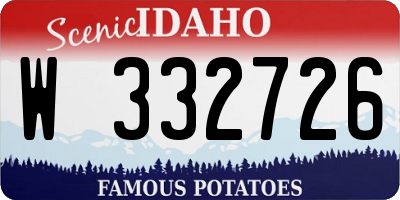 ID license plate W332726