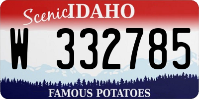 ID license plate W332785