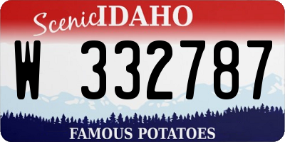 ID license plate W332787