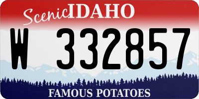ID license plate W332857