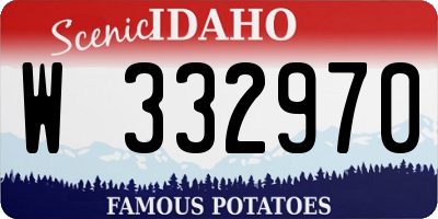 ID license plate W332970