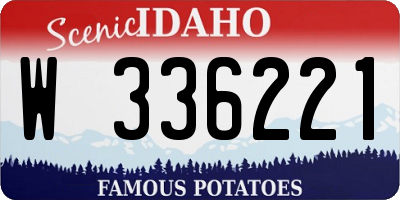 ID license plate W336221
