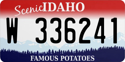 ID license plate W336241