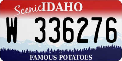 ID license plate W336276