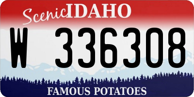 ID license plate W336308
