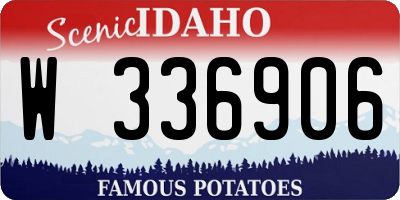 ID license plate W336906
