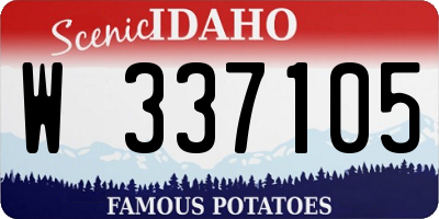 ID license plate W337105