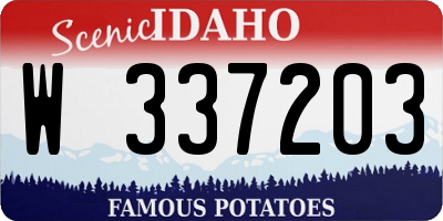 ID license plate W337203