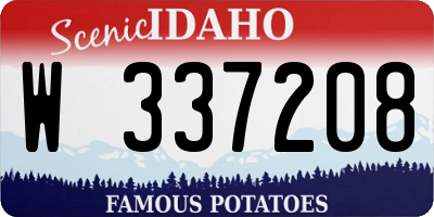 ID license plate W337208
