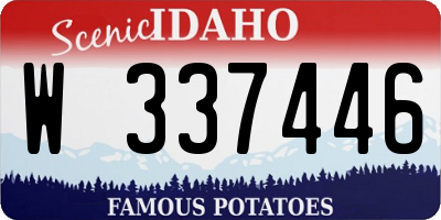 ID license plate W337446