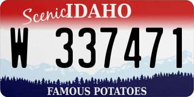 ID license plate W337471
