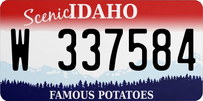 ID license plate W337584