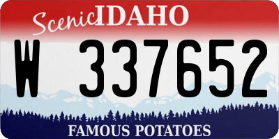 ID license plate W337652