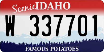 ID license plate W337701