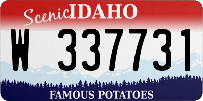 ID license plate W337731