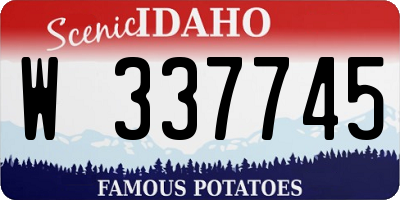ID license plate W337745