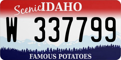 ID license plate W337799
