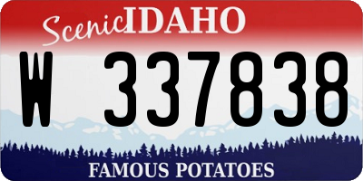 ID license plate W337838