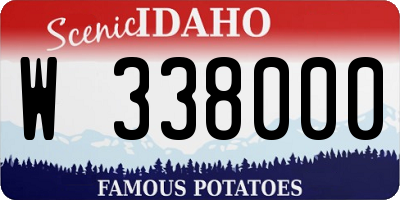 ID license plate W338000