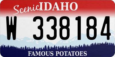 ID license plate W338184