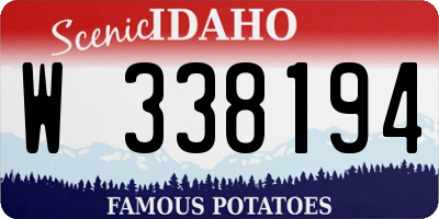 ID license plate W338194