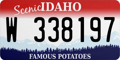 ID license plate W338197