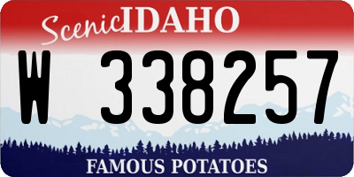 ID license plate W338257