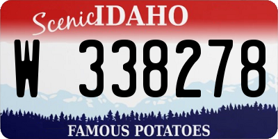 ID license plate W338278