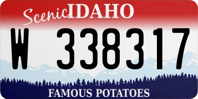 ID license plate W338317