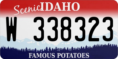 ID license plate W338323