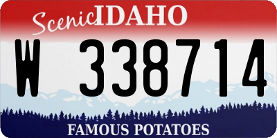 ID license plate W338714