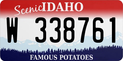 ID license plate W338761