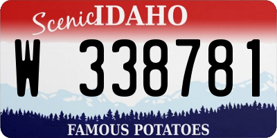 ID license plate W338781