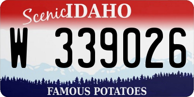 ID license plate W339026