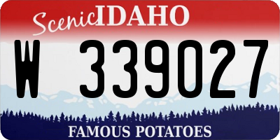 ID license plate W339027