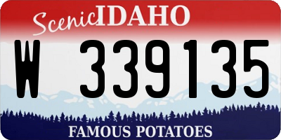 ID license plate W339135