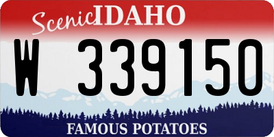 ID license plate W339150