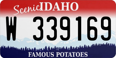 ID license plate W339169