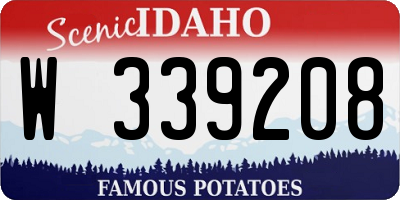 ID license plate W339208