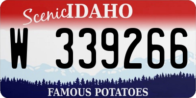 ID license plate W339266