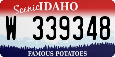 ID license plate W339348
