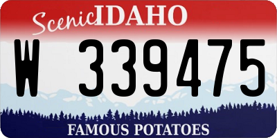 ID license plate W339475