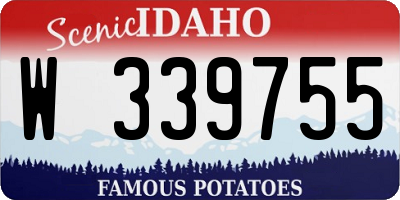 ID license plate W339755