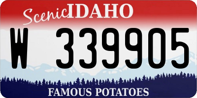 ID license plate W339905