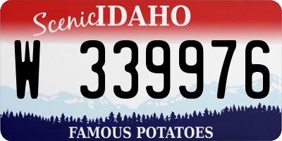 ID license plate W339976